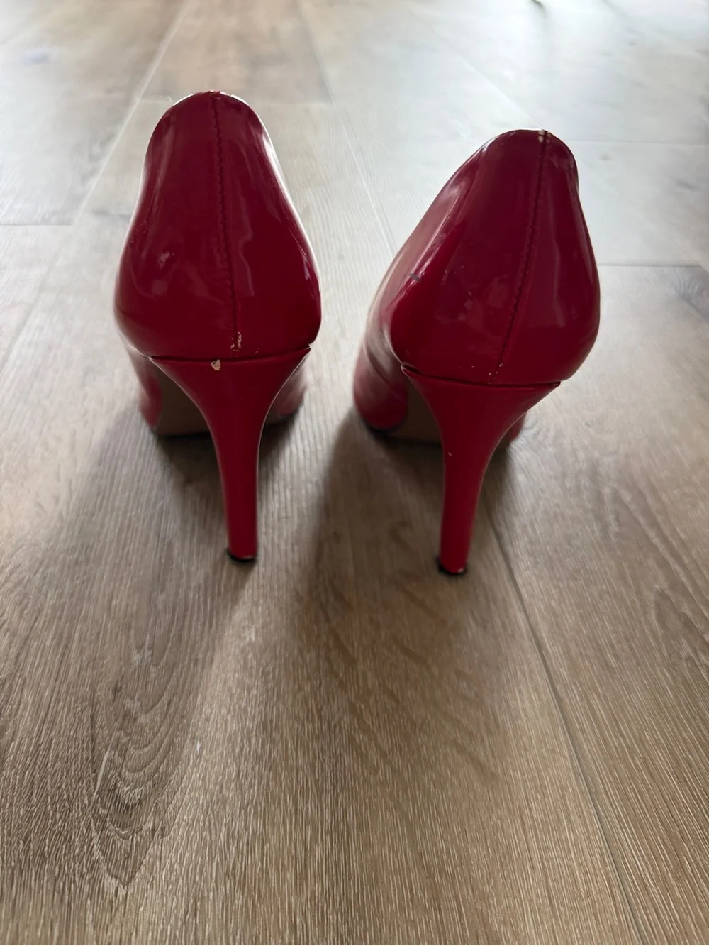 Journee Collection Red Patent Pointed-Toe High Heels